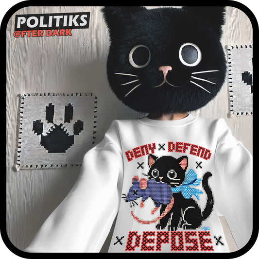 Cross Stitch Kitten & Dead Mouse || Deny Defend Depose