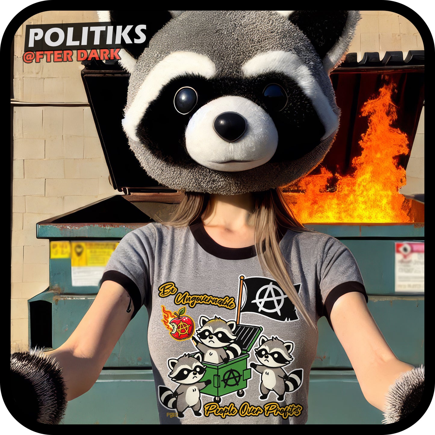 Anarchy Dumpster Raccoons || Be Ungovernable - People Over Profits